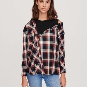 Maje classic layered checked shirt